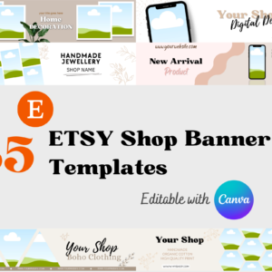 etsy banner mockup etsy banner template customizable etsy etsy template banner etsy profile mockup etsy cover template etsy banner canva shop cover photo diy banner template etsy shop branding Shop header design Etsy shop graphics etsy cover mockup