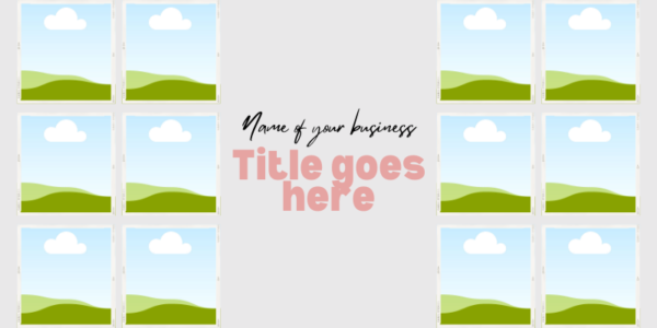 Pinterest Banner Image Template, Cover Picture Pinterest, Pinterest Account Banner, Mockup Editable Canva