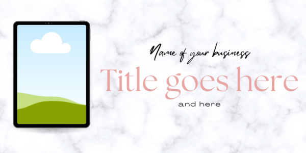 Pinterest Banner Image Template, Cover Picture Pinterest, Pinterest Account Banner, Mockup Editable Canva