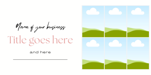 Pinterest Banner Image Template, Cover Picture Pinterest, Pinterest Account Banner, Mockup Editable Canva