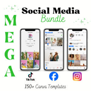 Bundle Social MEDIA Mockups Mock up Template Canva Instagram Tiktok Facebook Mockups Templates Canva fully editable