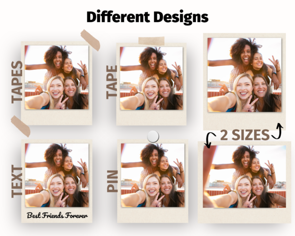 Polaroid Photo Canva Templates