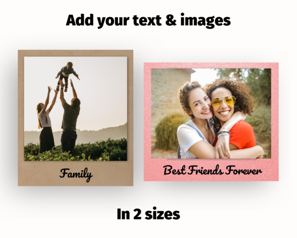 Polaroid Photo Canva Templates