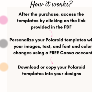 Polaroid Photo Canva Templates