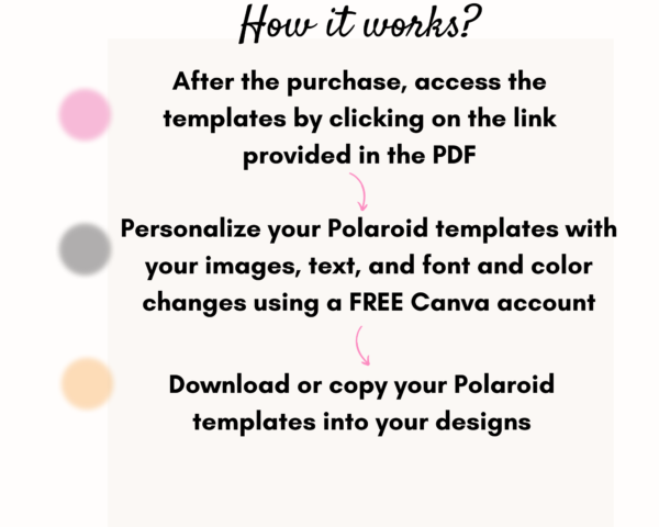 Polaroid Photo Canva Templates