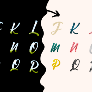 Canva Script Alphabet Frames, Handwritten Alphabet, French - Image 4