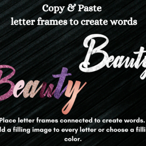 Canva Script Alphabet Frames, Handwritten Alphabet, French - Image 3
