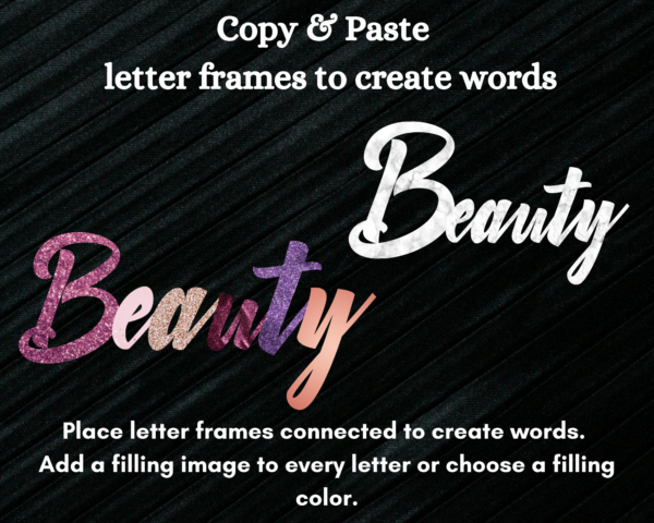 Canva Script Alphabet Frames, Handwritten Alphabet, French - Image 3