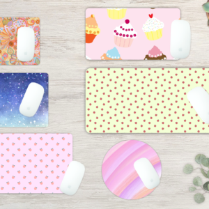 Mouse Pad Mockups Canva Template, Desktop Mat Canva Frame, Mousepad Sublimation, Custom Desk Mat, Customized Blank Mouse Pad, Large, Round - Image 4