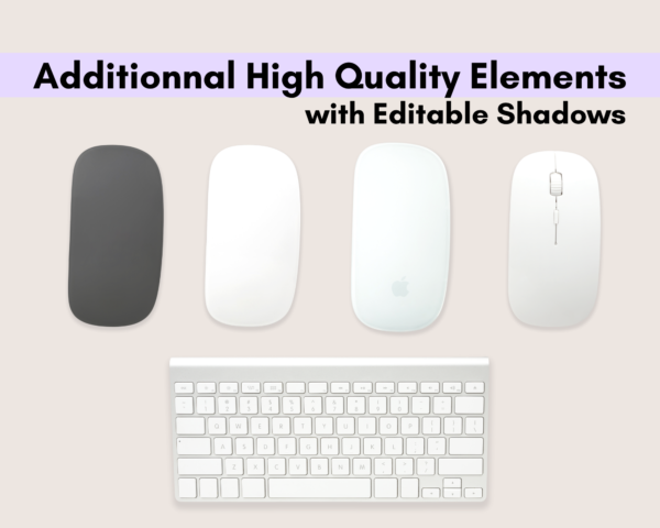 Mouse Pad Mockups Canva Template, Desktop Mat Canva Frame, Mousepad Sublimation, Custom Desk Mat, Customized Blank Mouse Pad, Large, Round - Image 7