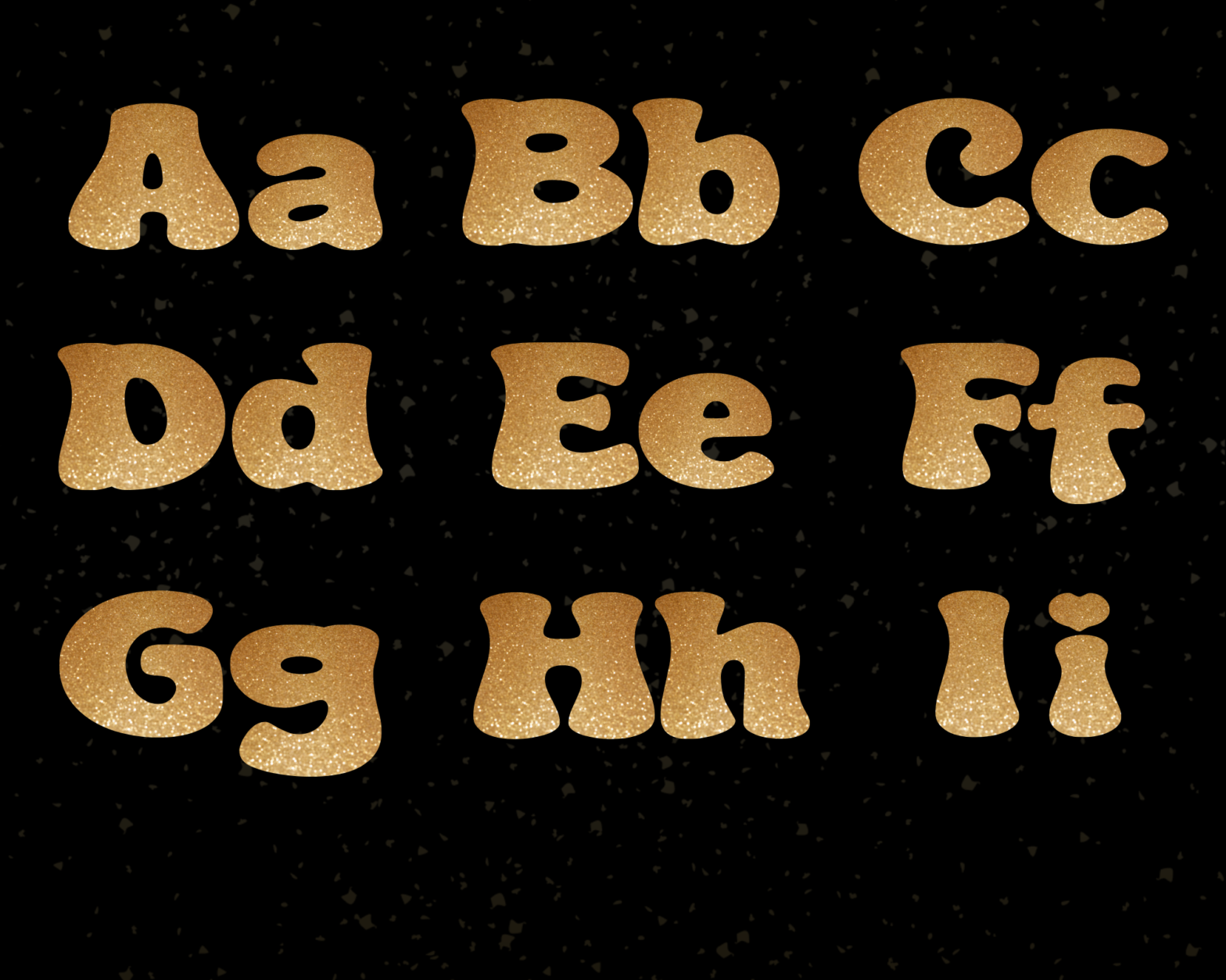 Cute Doodle Alphabet Letters Font, Canva, Girl Font, Bold Large Font ...