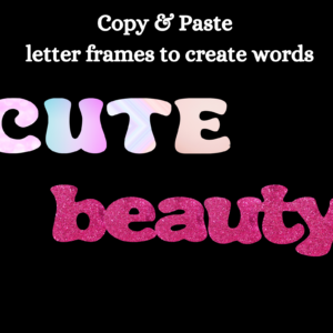 Doodle Alphabet Letters Canva, Cute, Girl Font, Bold Large Font, Uppercase, Lowercase, Heart Font, Bubble Letters, Frame Custom Letters - Image 5