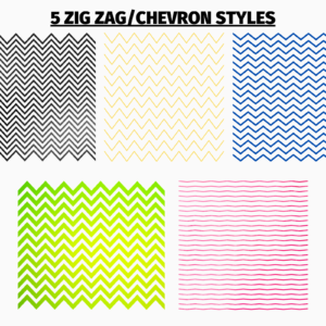 Chevron Frame Zig Zag Canva Frame Stripes, Digital, Chevron, Chevron Photo Frame, Drag & Drop, Instant Download, Zig-Zag Chevron Pattern