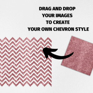 Chevron Frame Zig Zag Canva Frame Stripes, Digital, Chevron, Chevron Photo Frame, Drag & Drop, Instant Download, Zig-Zag Chevron Pattern