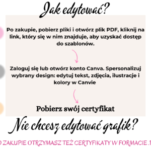 Szablon certyfikatu wieczoru panieńskiego do edycji w Canvie | Edytowalny certyfikat panieński, Po Polsku Wieczór Panieński Dyplom Panieński