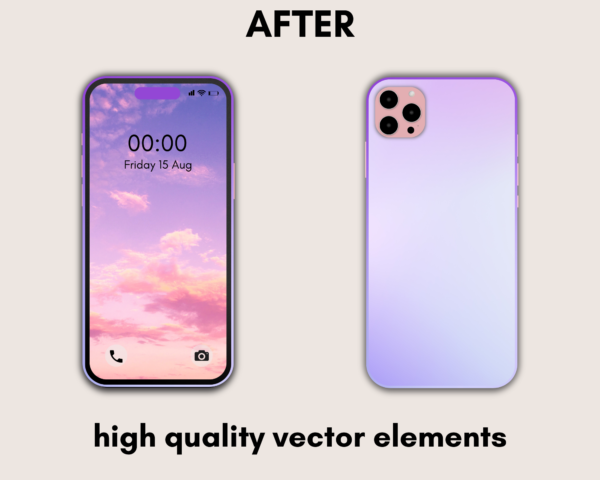 iPhone Mockups Canva Template, Smartphone Mockups, iPhone 15, iPhone 14, iPhone Case Mock up, Sublimation iPhone, Camera Cover, Screen, Blank Phone - Image 3