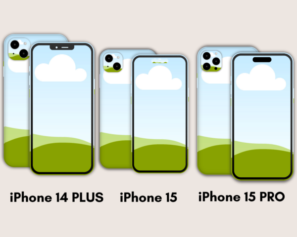iPhone Mockups Canva Template, Smartphone Mockups, iPhone 15, iPhone 14, iPhone Case Mock up, Sublimation iPhone, Camera Cover, Screen, Blank Phone - Image 7