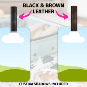 Luggage Tags Mockup Canva,Sublimation Luggage Tags Personalized, Leather Strap, Canva Custom, Baggage, Blank Tag, Bag Tag Baggage Label Template