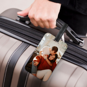 Luggage Tags Mockup Canva,Sublimation Luggage Tags Personalized, Leather Strap, Canva Custom, Baggage, Blank Tag, Bag Tag Baggage Label Template - Image 2