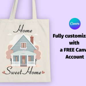 Canvas Bag Mockup, Mockup Tote bag, Canva Template