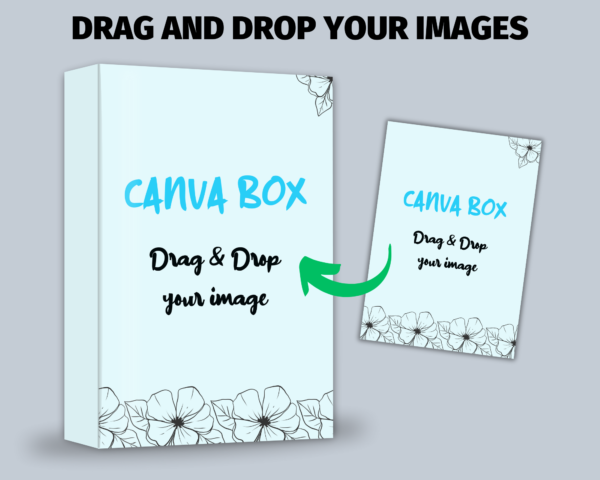 Box Mockup Canva Template, Product Box Mockup Display, DIY Box template, Software Box Blank Box Packaging Mailing Box Brand Packaging Mockup