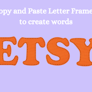 Canva Alphabet Letters CANVA LETTERS BUNDLE Canva Frame Template Doodle Faux Embroidery Handwriting Varsity