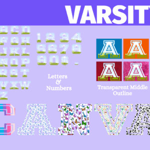 Canva Alphabet Letters CANVA LETTERS BUNDLE Canva Frame Template Doodle Faux Embroidery Handwriting Varsity
