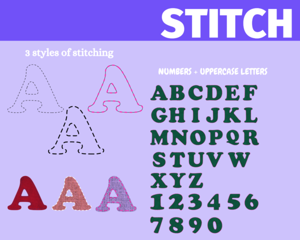 Canva Alphabet Letters CANVA LETTERS BUNDLE Canva Frame Template Doodle Faux Embroidery Handwriting Varsity