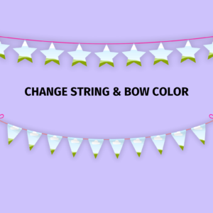 Bunting Canva, Garland Canva Frame Template, Bunting Sublimation, Drag & Drop, Bunting Clipart, Bunting Flags, Bunting Banner, Editable