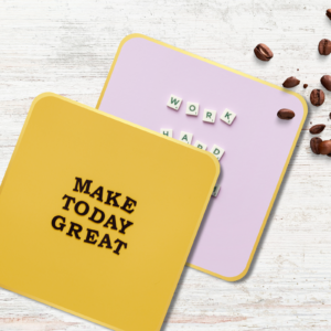 Coaster Mockup Canva Template, Custom Coaster Mockup, Round Coaster, Square Coaster, Sublimation Coaster Template, Digital, Editable, DIY