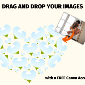 Set of Heart Canva Frames, Photo Collage Heart Frames, Photography Heart Shaped Picture Collage, Heart Collage Canva Picture, Love Romantic Collage