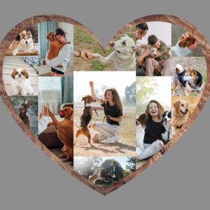 Set of Heart Canva Frames, Photo Collage Heart Frames, Photography Heart Shaped Picture Collage, Heart Collage Canva Picture, Love Romantic Collage