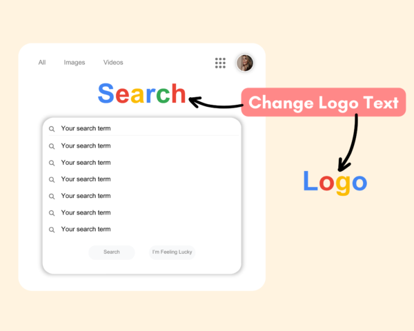 Google Search Mockups, Search Engine Mockup, Canva Template, Browser Digital Mockup, Editable Search Results, Search Bar Search Page Mock up