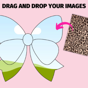 Bow Frame, Ribbon Canva Frame, Template, Png Custom Bow, Coquette, Hair Bow, Illustration Bundle, Editable