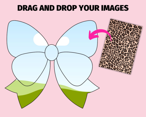 Bow Frame, Ribbon Canva Frame, Template, Png Custom Bow, Coquette, Hair Bow, Illustration Bundle, Editable
