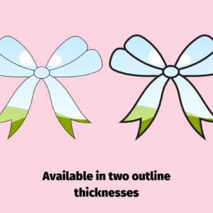 Bow Frame, Ribbon Canva Frame, Template, Png Custom Bow, Coquette, Hair Bow, Illustration Bundle, Editable