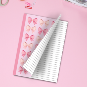 Coquette Notebook, Girly Stationery, Cute Notebook, Bow Design, Fashion2024, School Supplies, Journaling Essentials, Coquette Style, Aesthetic Notebook, Fashion Stationery, Notebook Goals, Pretty Planner, Girly Vibes, Cute And Chic, Stationery Lovers, Back To School, Journal Love, Fashion Inspiration, Trendy Stationery, School Notebook