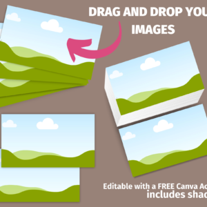 Business Card Mockups Canva, 30 Visit Card Mockup, Name Card, Mockup Template, Blank Card Mockup, Digital Business Card, 3.5 x 2
