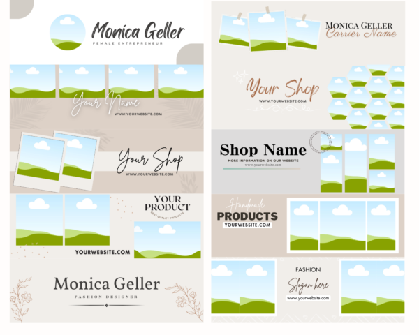 Twitter Banners | 10 Twitter Banner Mockup Template | Twitter Cover Picture | Customizable w/ Canva Twitter Banner Profile Pic | X Banners - Image 5