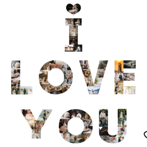 I Love You Canva Frames Template, Romantic Gift, Drag&Drop Your Images, Love, Instant Download Gift Boyfriend Girlfriend Canva Photo Frame
