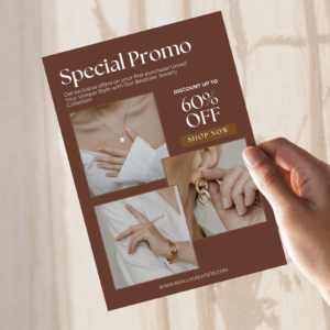 Flyer Mockup Canva Template, A4 Flyer Mockup, Leaflet Mock up, Digital Flyer, Brochure design, Print Branding Mockup, Flyer Page Fold Mockup - Image 10