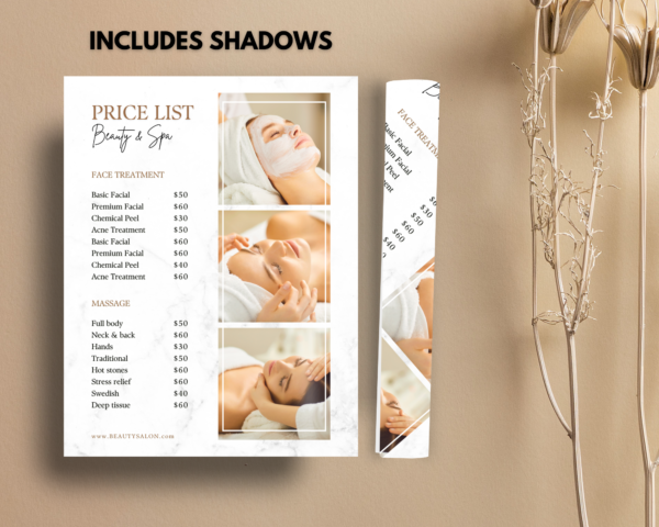 Flyer Mockup US Letter, Canva Template, US Letter, Bifold Flyer, Leaflet Mock up, Digital Flyer, Brochure, Print Branding Mockup Flyer Page Fold Mockup