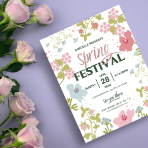 Flyer Mockup US Letter, Canva Template, Bifold Flyer, Leaflet Mock up, Digital Flyer, Brochure, Print Branding Mockup Flyer Page Fold Mockup - Image 9