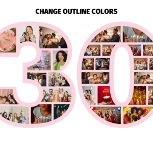 30th Birthday Photo Collage, Customizable Number 30 Collage, Editable Photo Collage Template, Milestone Birthday Collage, 30th Birthday Gift, Editable Birthday Template, Instant Download Photo Collage, Canva Template for 30th Birthday, Birthday Collage Printable, Custom Party Decor, Personalized Birthday Gift, 30th Birthday Party Ideas, Editable Collage for Celebration, 30th Anniversary Photo Collage, Photo Collage for Birthday