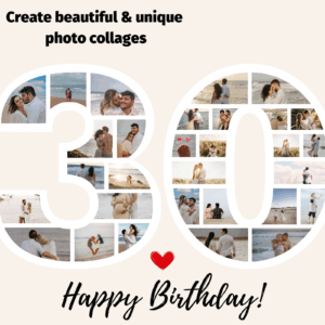 30th Birthday Photo Collage, Customizable Number 30 Collage, Editable Photo Collage Template, Milestone Birthday Collage, 30th Birthday Gift, Editable Birthday Template, Instant Download Photo Collage, Canva Template for 30th Birthday, Birthday Collage Printable, Custom Party Decor, Personalized Birthday Gift, 30th Birthday Party Ideas, Editable Collage for Celebration, 30th Anniversary Photo Collage, Photo Collage for Birthday