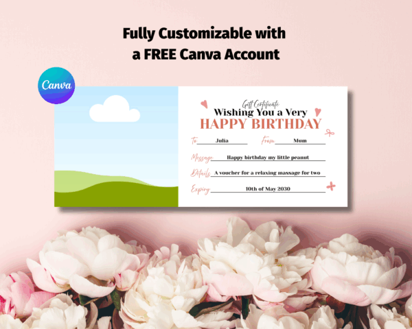Custom Gift Certificate Canva Template, Canva Template, Canva Gift Certificate, Custom Gift Certificate, Editable Gift Voucher, Printable Gift Certificate, Canva Gift Card Template, Personalized Gift Coupon, DIY Gift Certificate, Digital Gift Card, Customizable Gift Certificate, Printable Experience Gift, Gift Voucher Template, Birthday Gift Certificate, Massage Gift Certificate, Spa Gift Card Template, Beauty Salon Voucher, Experience Gift Voucher, Couples Massage Gift, Last Minute Gift Certificate, Holiday Gift Coupon, Mothers Day Gift Card, Valentines Gift Voucher, Christmas Gift Certificate Template, Instant Download Gift Certificate, Foldable Gift Card, PDF Gift Voucher, Canva Editable Template, Business Gift Voucher, Printable Coupon, Blank Gift Certificate, Gift Card For Services, DIY Voucher Template, At Home Print Gift Card