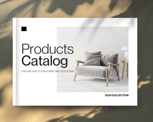 Landscape Brochure Magazine Mockup, Canva Template, A4 Landscape Mock up, Print Mockup, Brochure Display Design, Product Catalogue Mockup