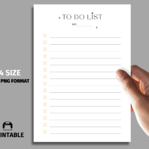 To Do Lists Templates, Printable, A4 size, PNG, PDF format, Digital To Do List, Instant Download - Image 3