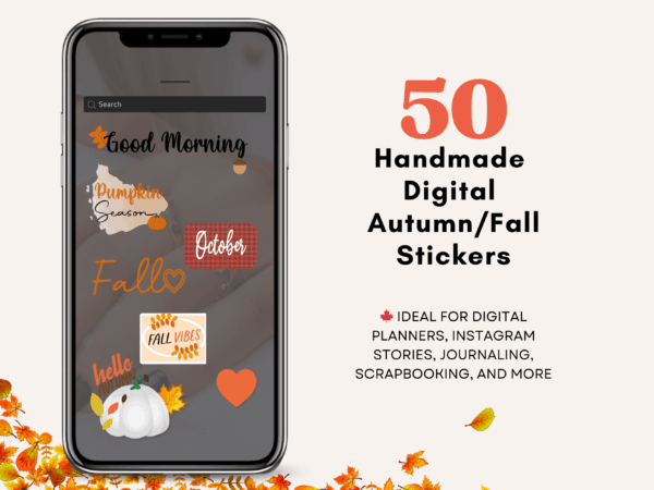 Digital Stickers Autumn Fall