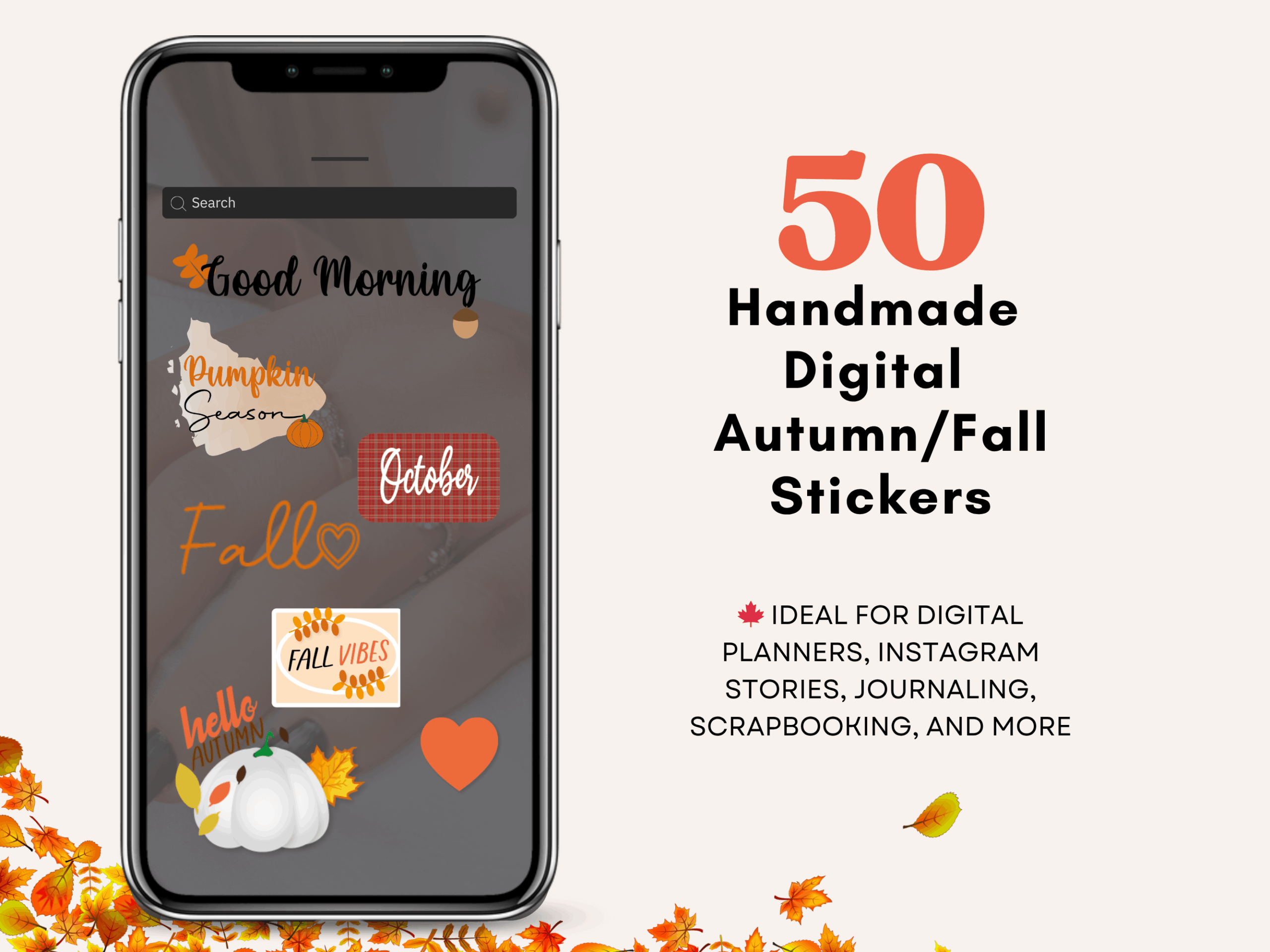 Digital Stickers Autumn Fall - Image 1